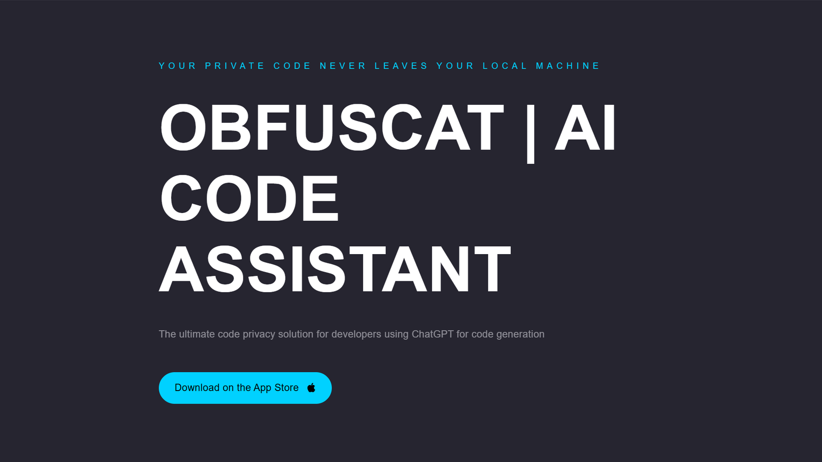 ObfusCat AI Code Assistant — интерфейс нейросети ObfusCat AI Code Assistant — интерфейс нейросети