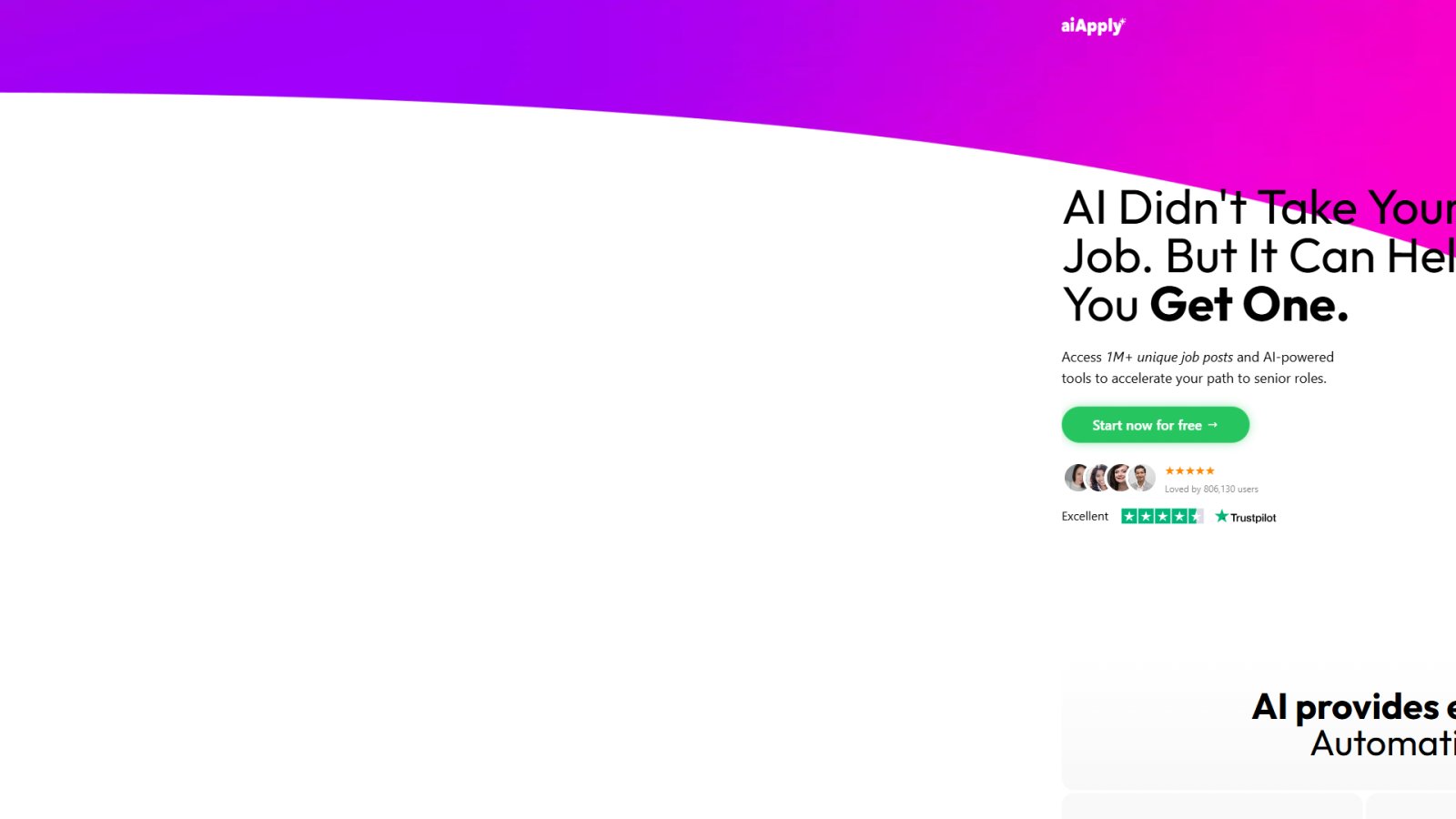 AIApply нейросеть Главная страница