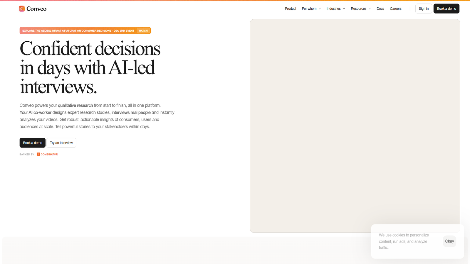 Conveo — интерфейс нейросети Conveo — интерфейс нейросети