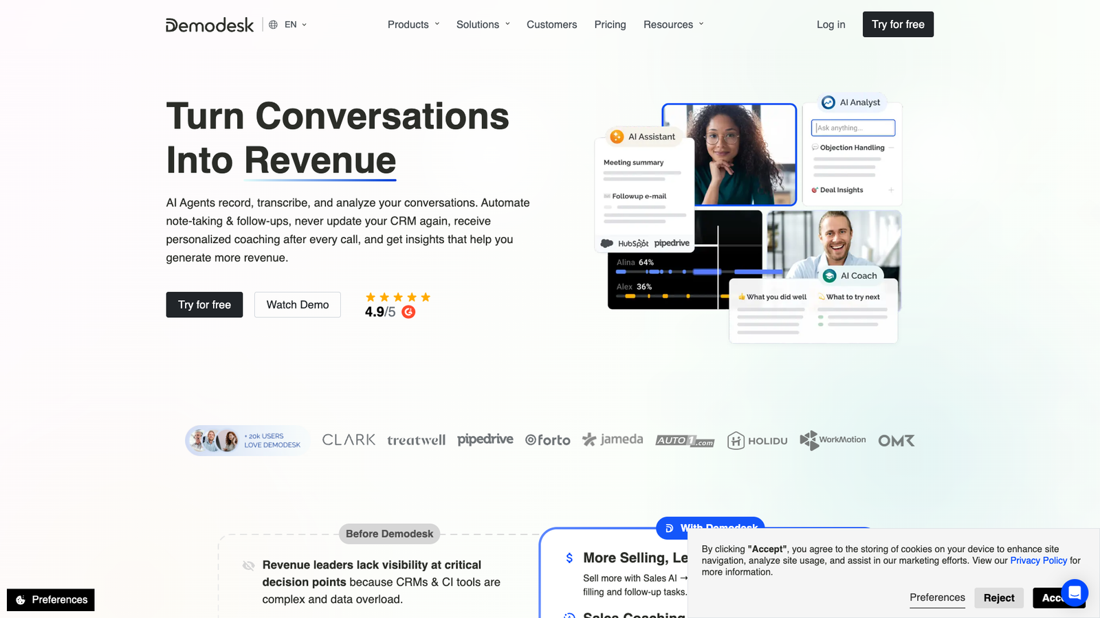 Demodesk — интерфейс нейросети Demodesk — интерфейс нейросети