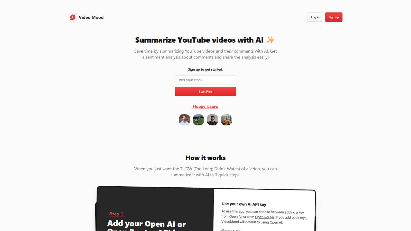Video Mood — интерфейс нейросети Video Mood — интерфейс нейросети