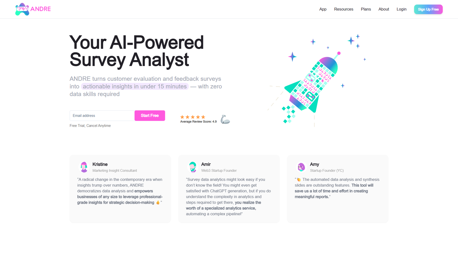 ANDRE — интерфейс нейросети ANDRE — интерфейс нейросети