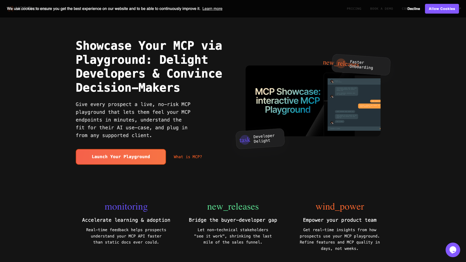 MCP Showcase — интерфейс нейросети MCP Showcase — интерфейс нейросети