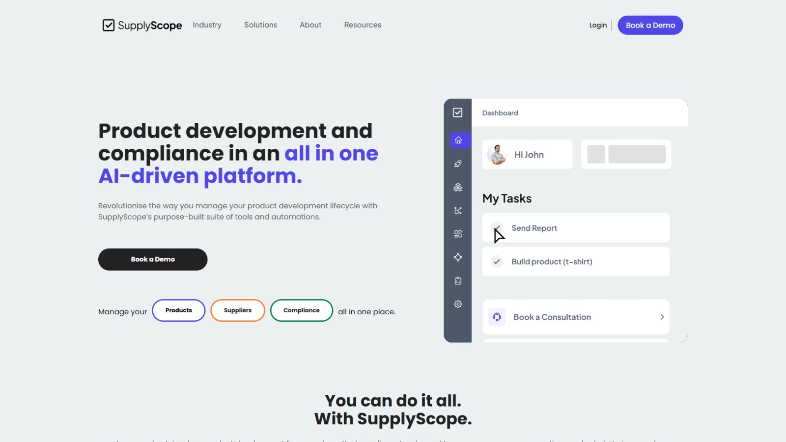 SupplyScope нейросеть Главная страница