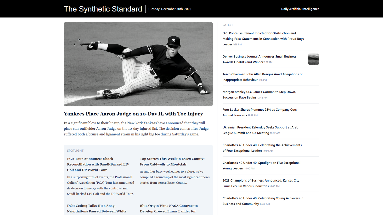 The Synthetic Standard — интерфейс нейросети The Synthetic Standard — интерфейс нейросети