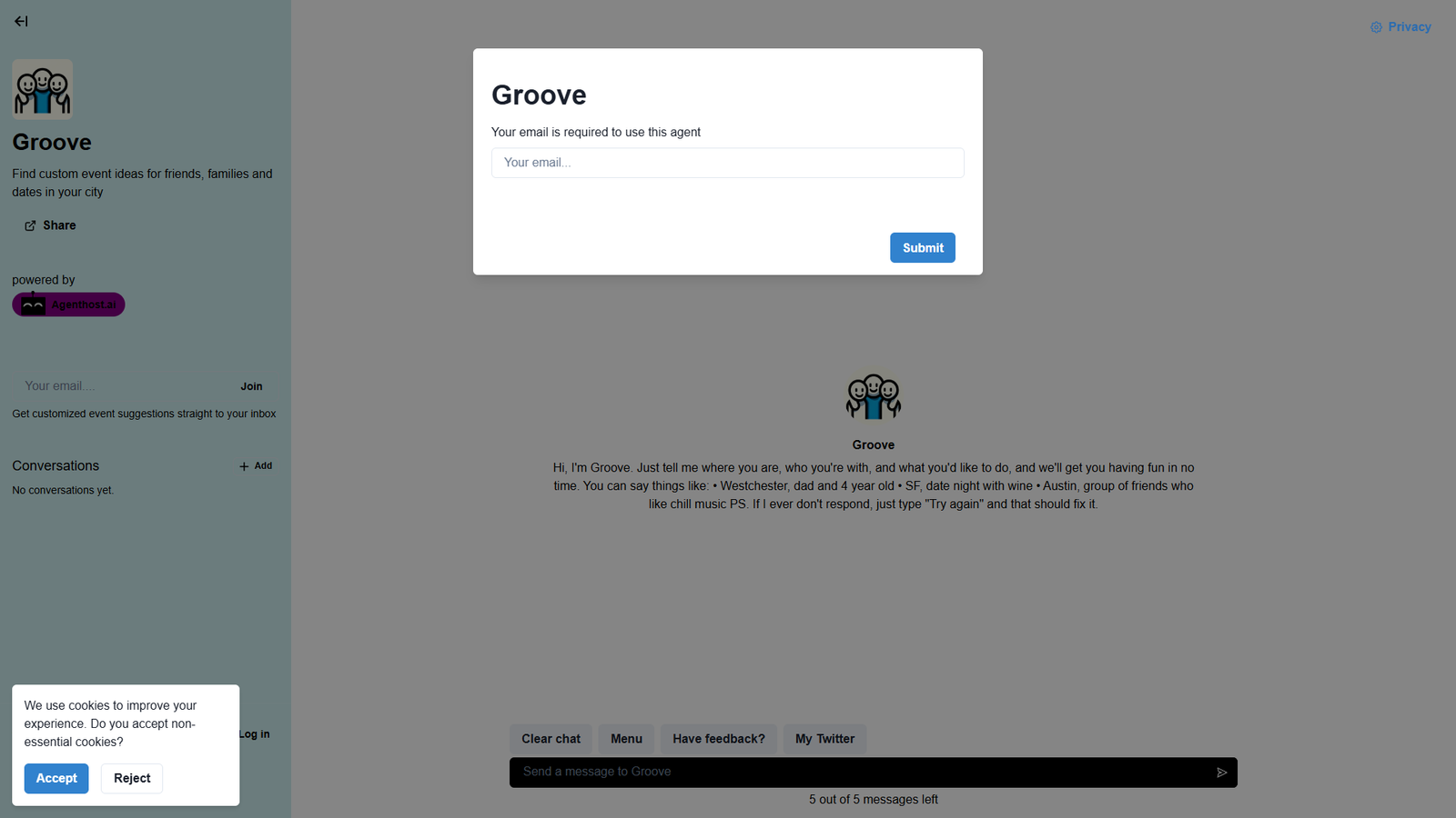 Groove — интерфейс нейросети Groove — интерфейс нейросети