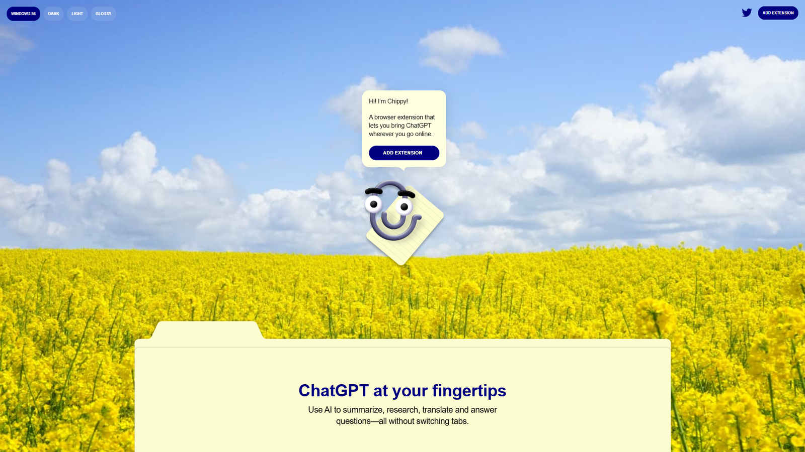 Chippy — интерфейс нейросети Chippy — интерфейс нейросети