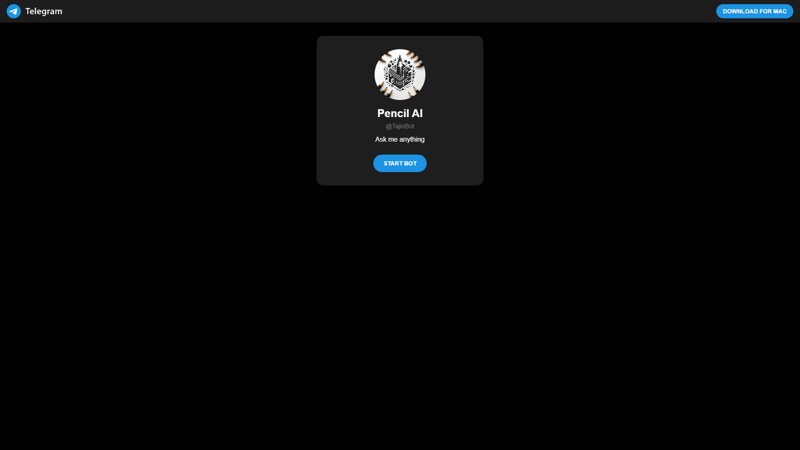 Pencil AI (@TajiriBot) — интерфейс нейросети Pencil AI (@TajiriBot) — интерфейс нейросети