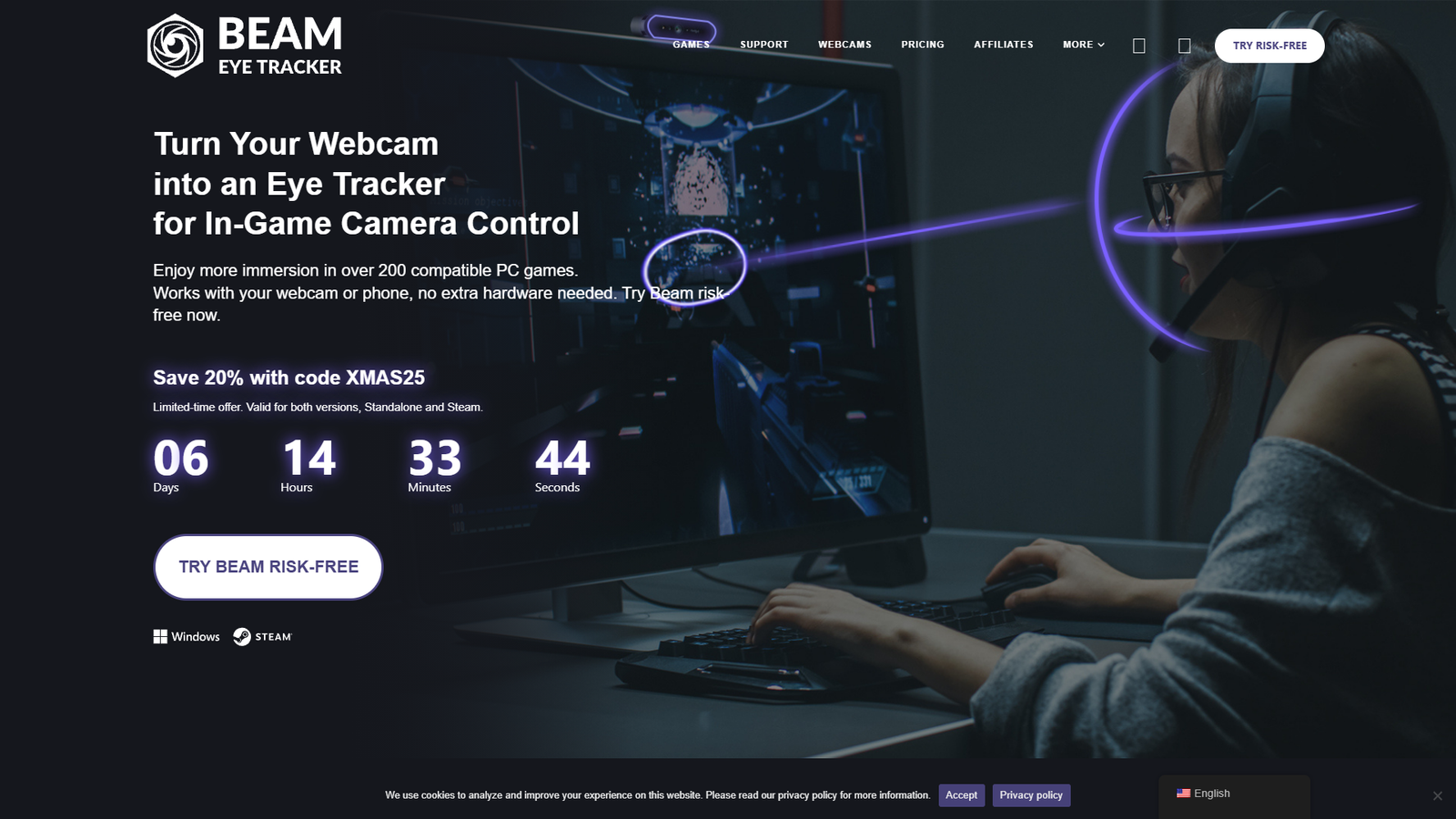 Beam Eye Tracker — интерфейс нейросети Beam Eye Tracker — интерфейс нейросети