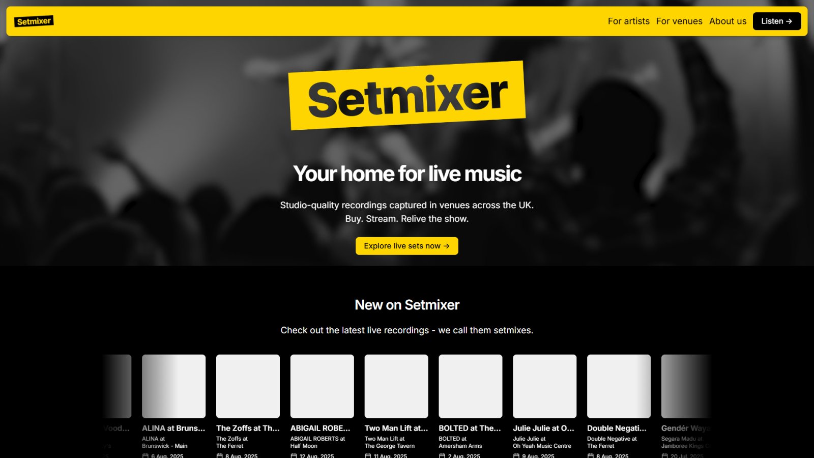 Setmixer нейросеть Главная страница