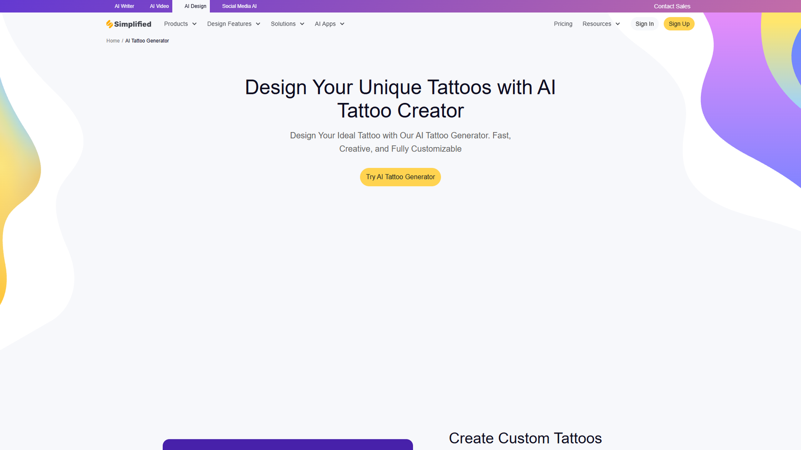 Simplified AI Tattoo Generator — интерфейс нейросети Simplified AI Tattoo Generator — интерфейс нейросети