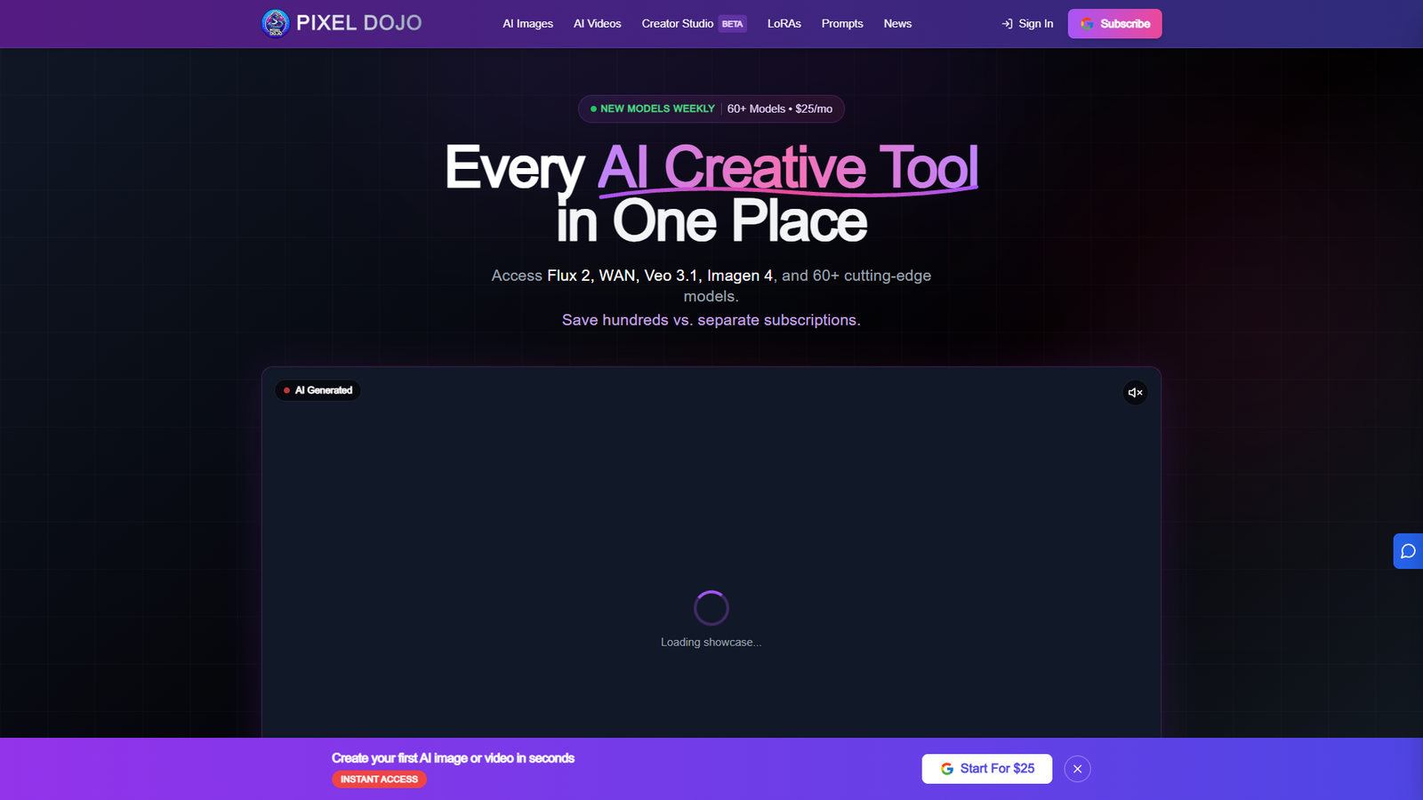 PIXEL DOJO — интерфейс нейросети PIXEL DOJO — интерфейс нейросети