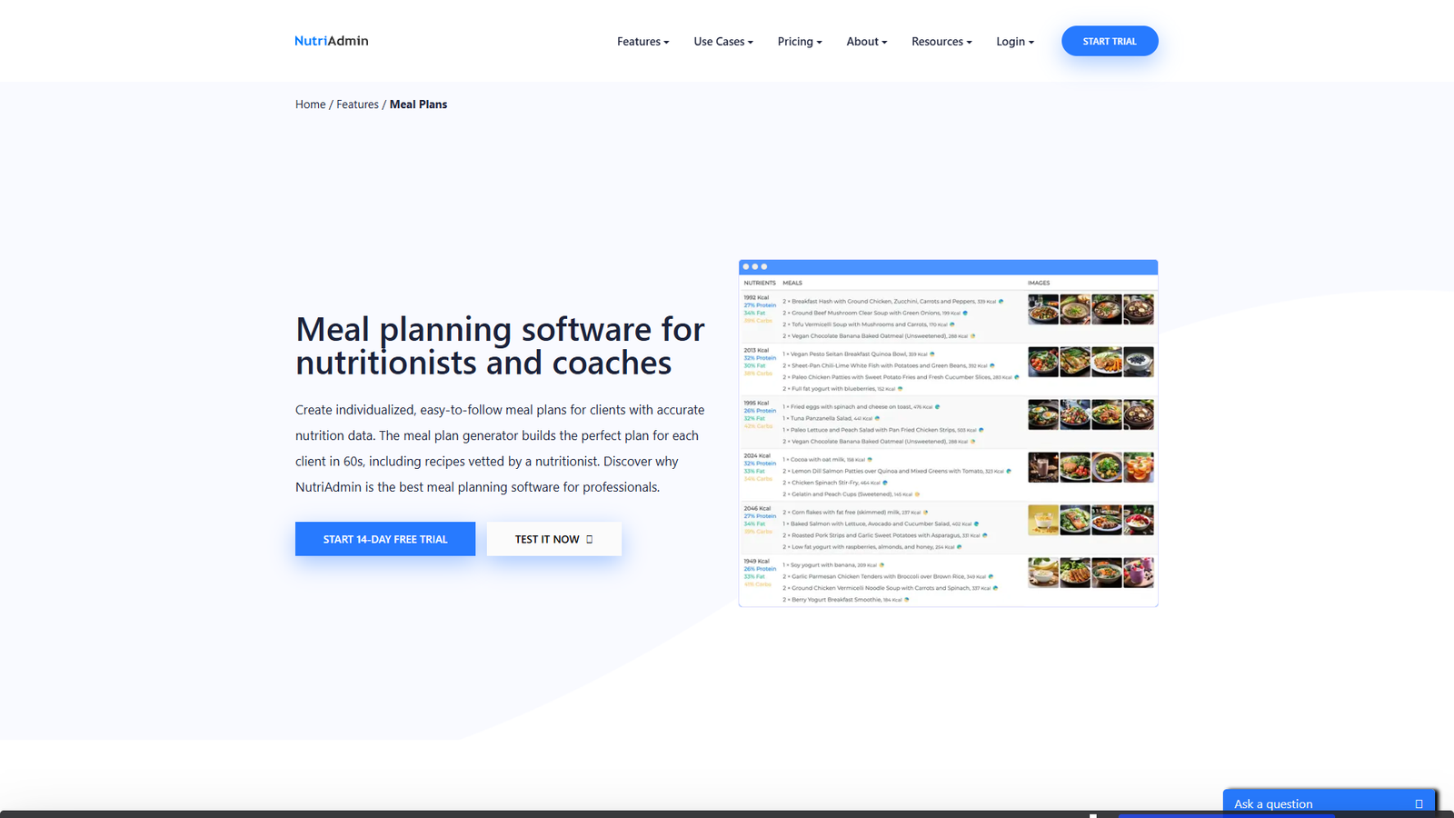 NutriAdmin Meal Plan Generator — интерфейс нейросети NutriAdmin Meal Plan Generator — интерфейс нейросети