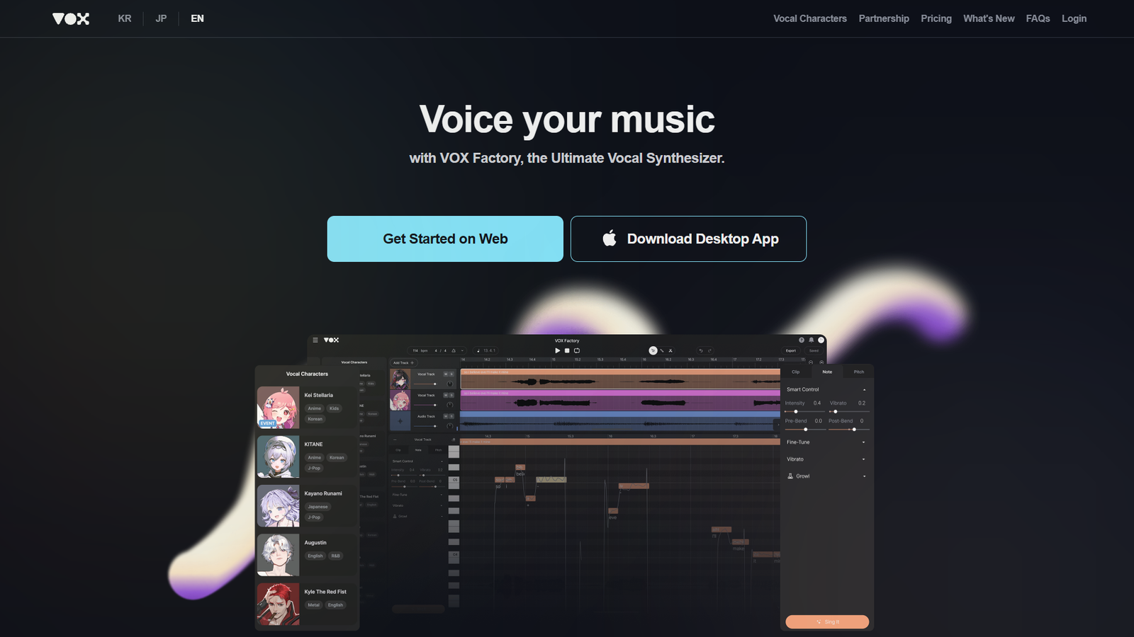 VOX Factory — интерфейс нейросети VOX Factory — интерфейс нейросети