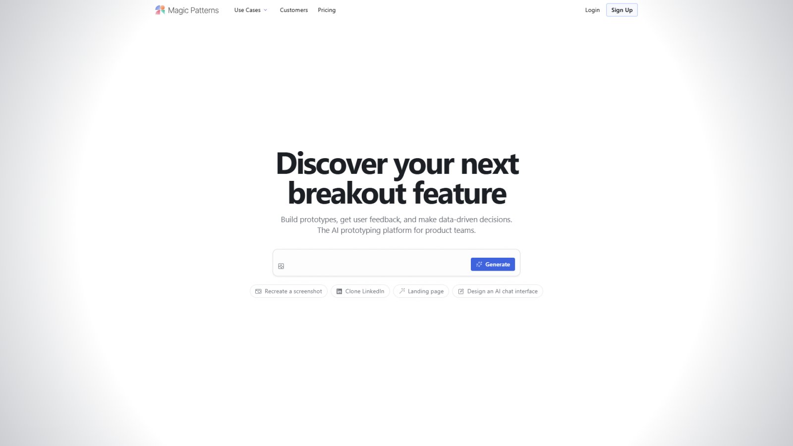 Magic Patterns нейросеть Главная страница Magic Patterns нейросеть Главная страница