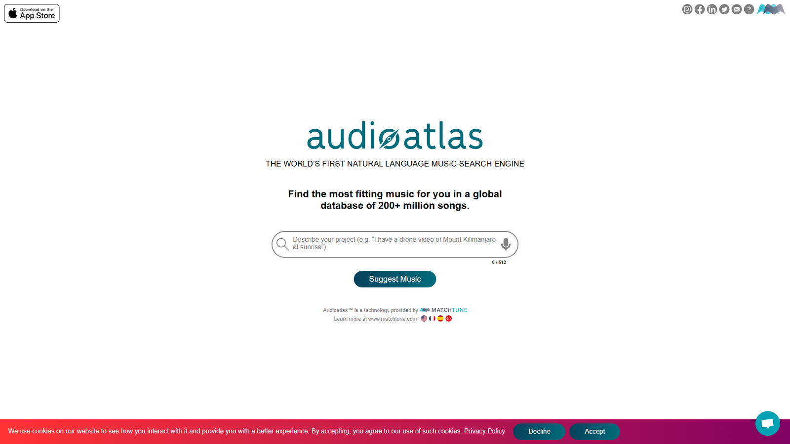 Audioatlas — интерфейс нейросети Audioatlas — интерфейс нейросети