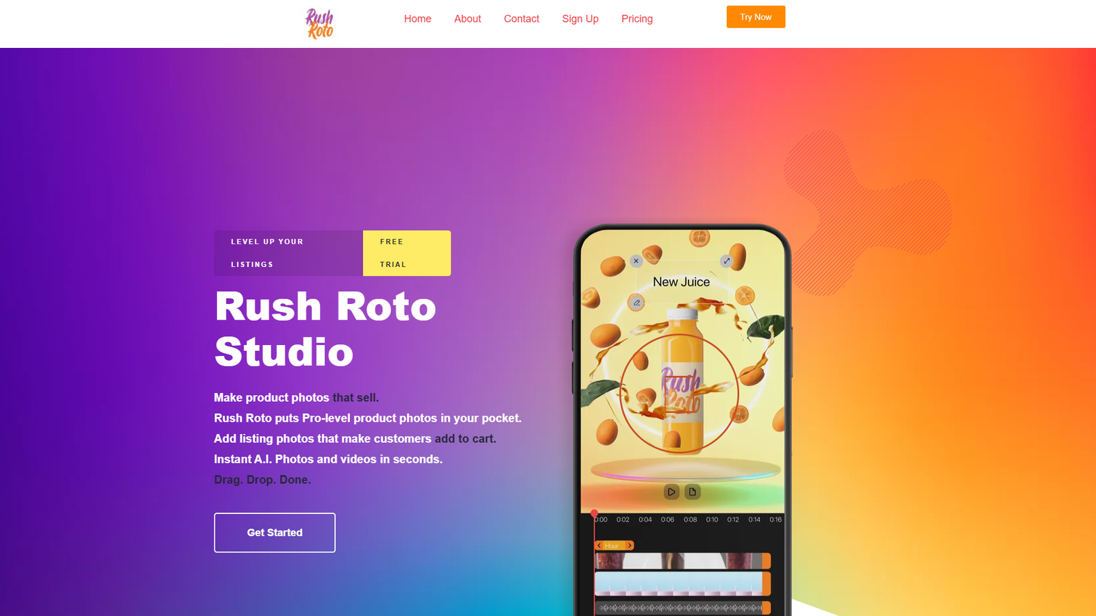 RushRoto Studio — интерфейс нейросети RushRoto Studio — интерфейс нейросети