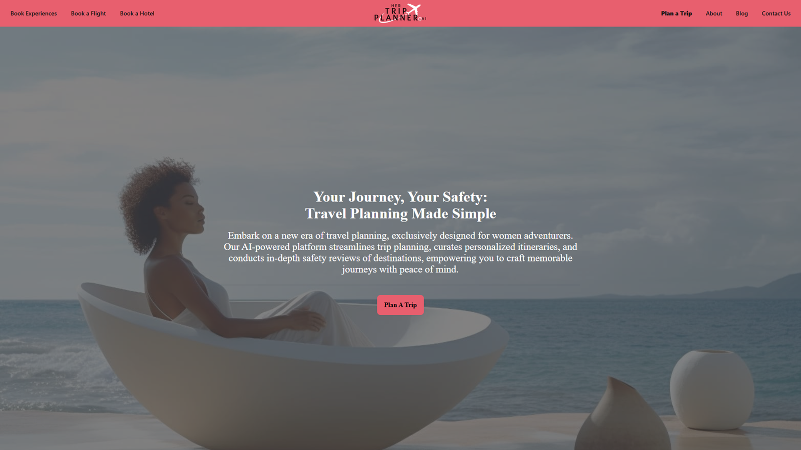 Her Trip Planner — интерфейс нейросети Her Trip Planner — интерфейс нейросети