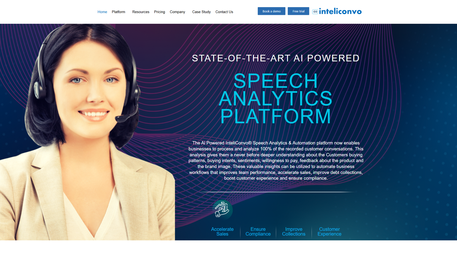 InteliConvo Speech Analytics — интерфейс нейросети InteliConvo Speech Analytics — интерфейс нейросети