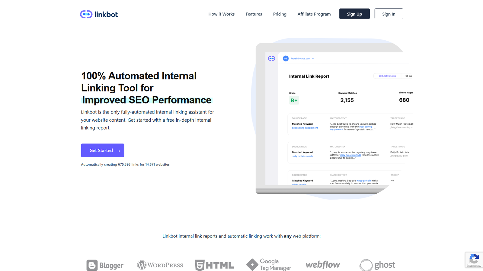 Linkbot — интерфейс нейросети Linkbot — интерфейс нейросети