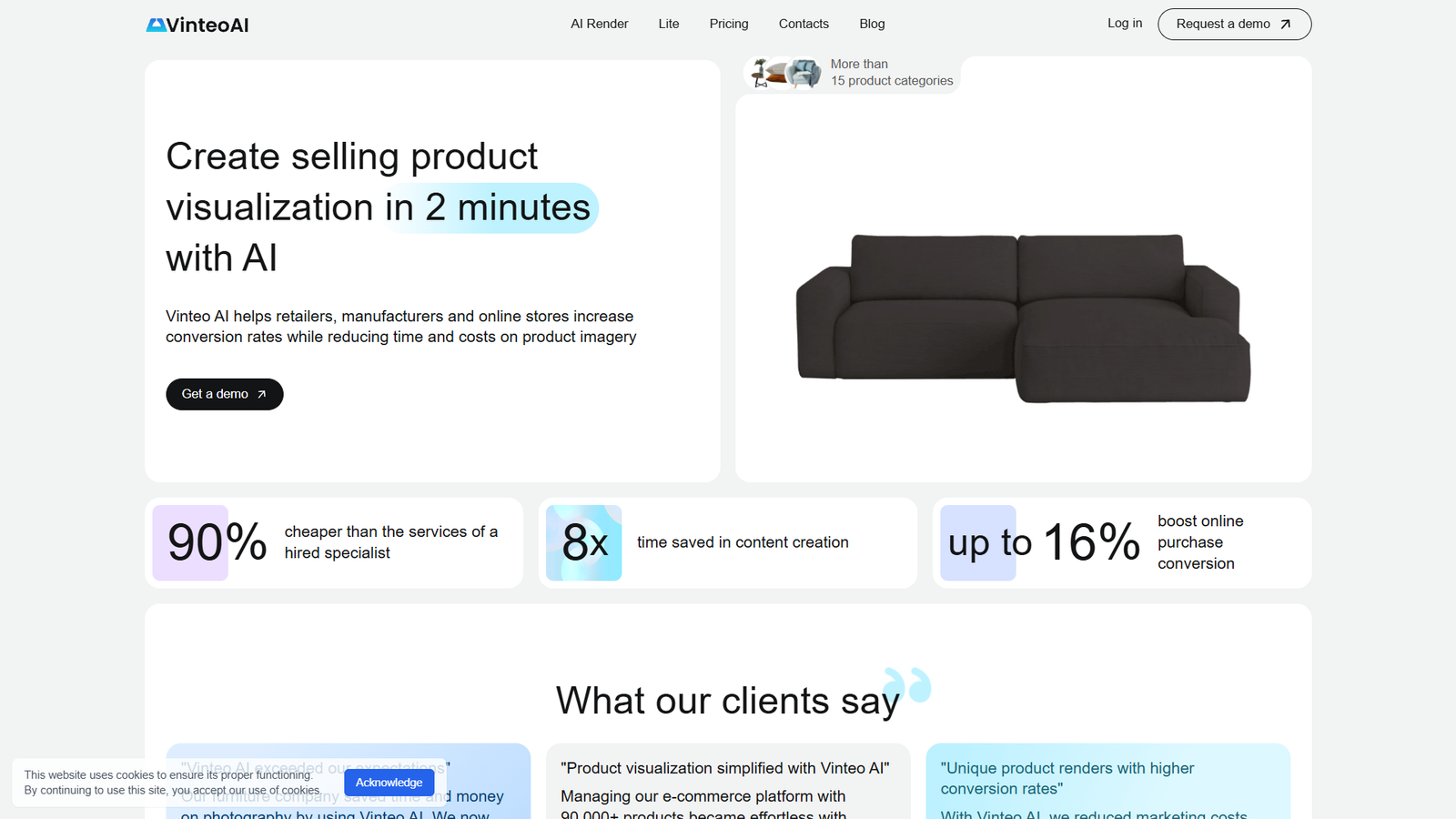 Vinteo AI — интерфейс нейросети Vinteo AI — интерфейс нейросети