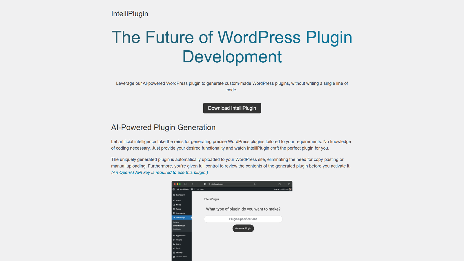 IntelliPlugin — интерфейс нейросети IntelliPlugin — интерфейс нейросети