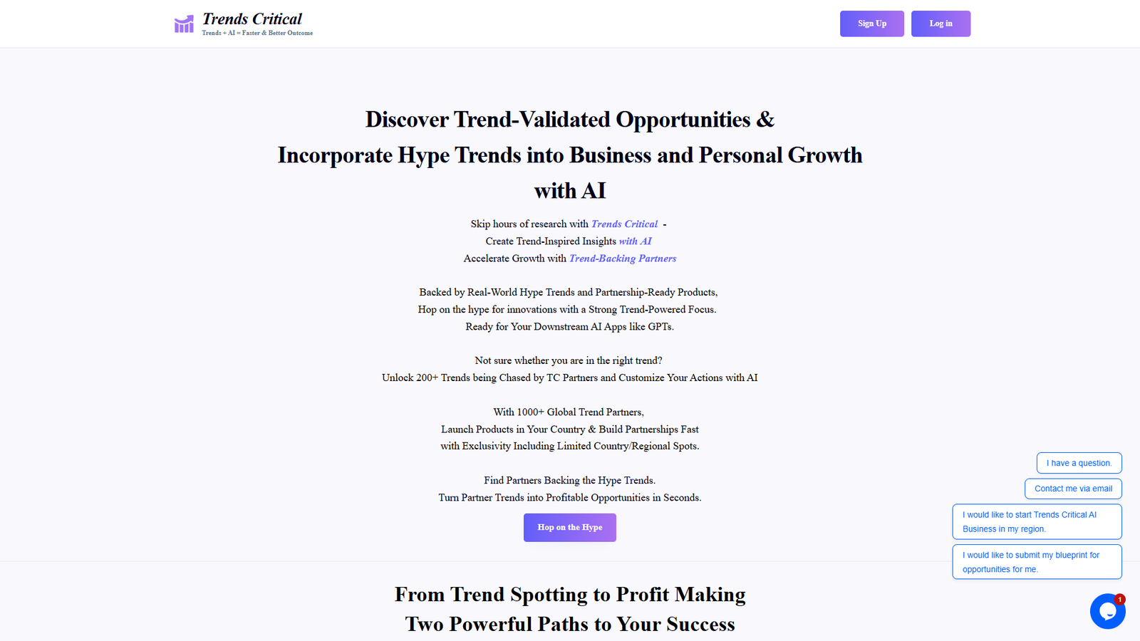 Trends Critical — интерфейс нейросети Trends Critical — интерфейс нейросети