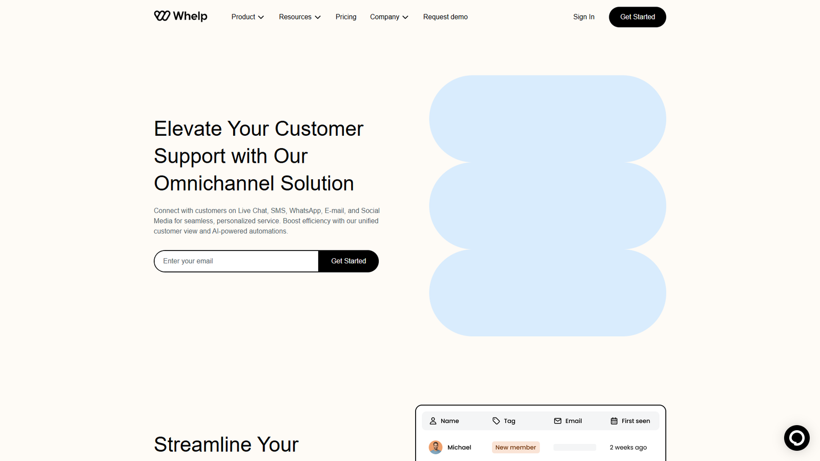 Whelp Omnichannel Inbox — интерфейс нейросети Whelp Omnichannel Inbox — интерфейс нейросети
