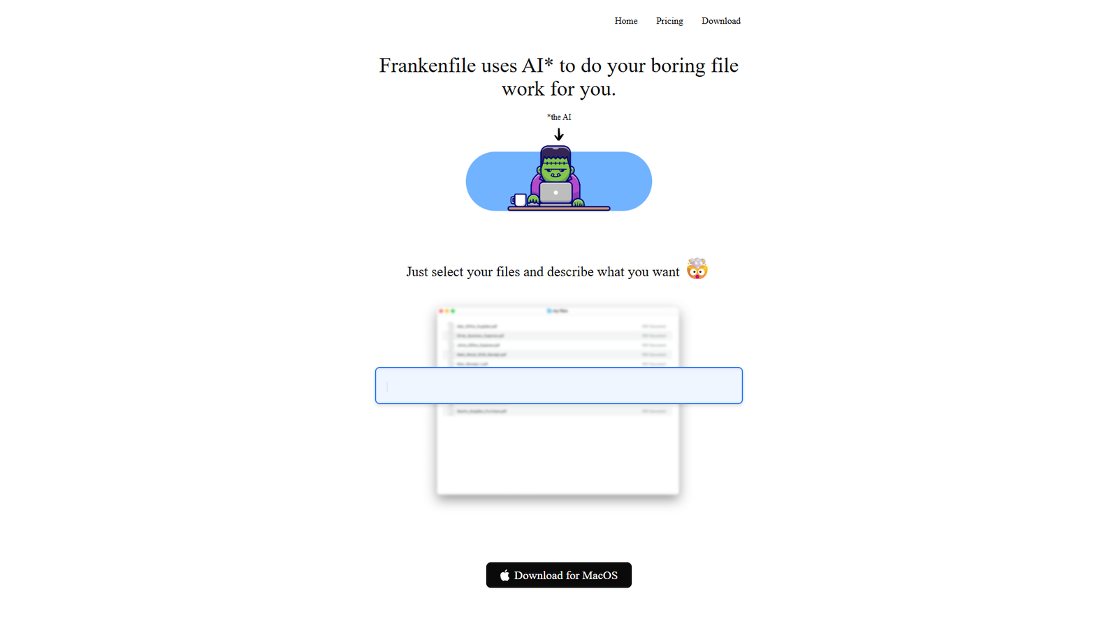 Frankenfile — интерфейс нейросети Frankenfile — интерфейс нейросети