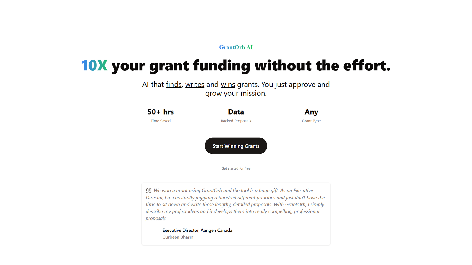 GrantOrb AI — интерфейс нейросети GrantOrb AI — интерфейс нейросети