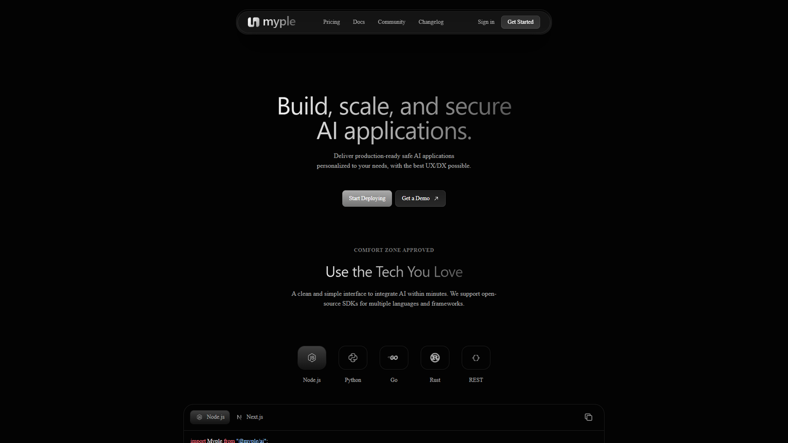 Myple — интерфейс нейросети Myple — интерфейс нейросети