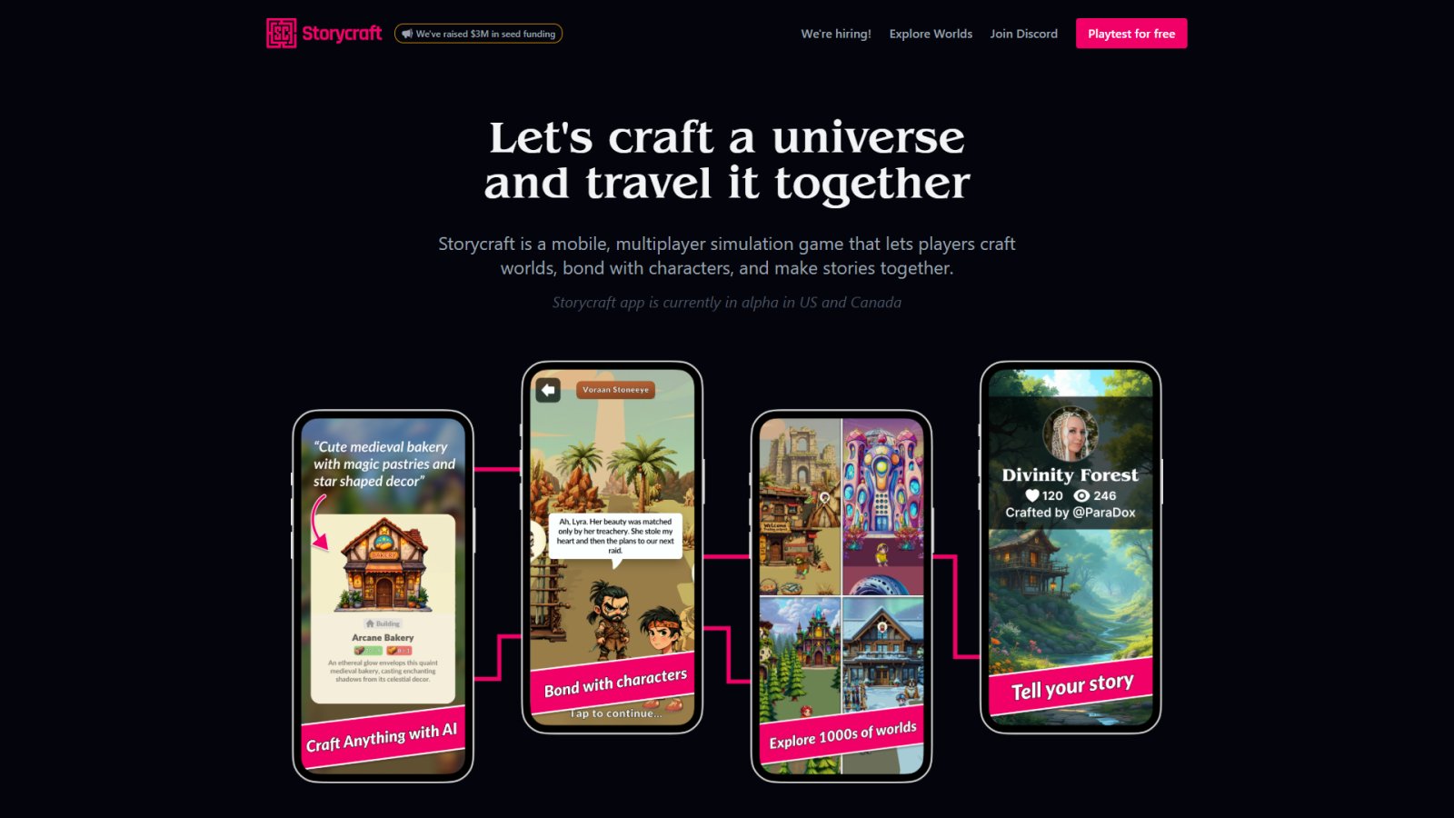 Storycraft нейросеть Главная страница