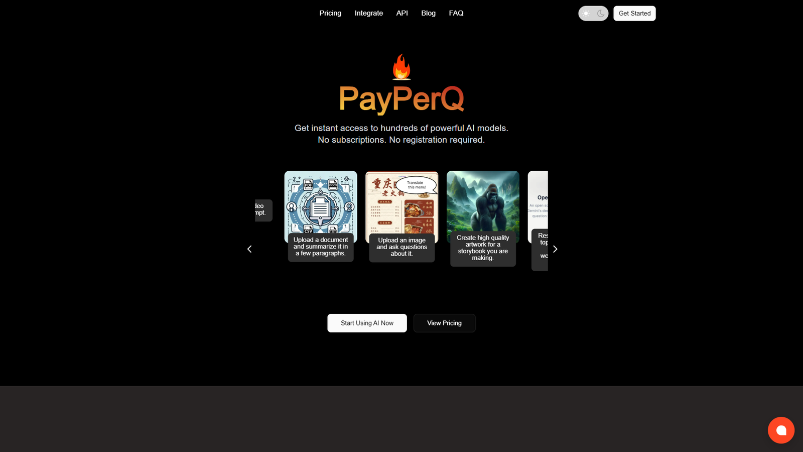 PayPerQ — интерфейс нейросети PayPerQ — интерфейс нейросети