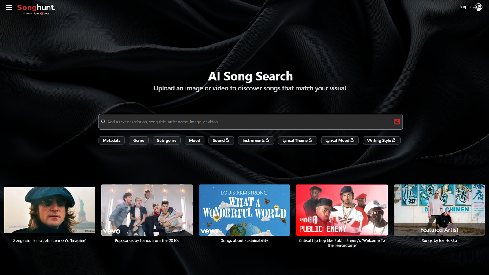 Songhunt — интерфейс нейросети Songhunt — интерфейс нейросети