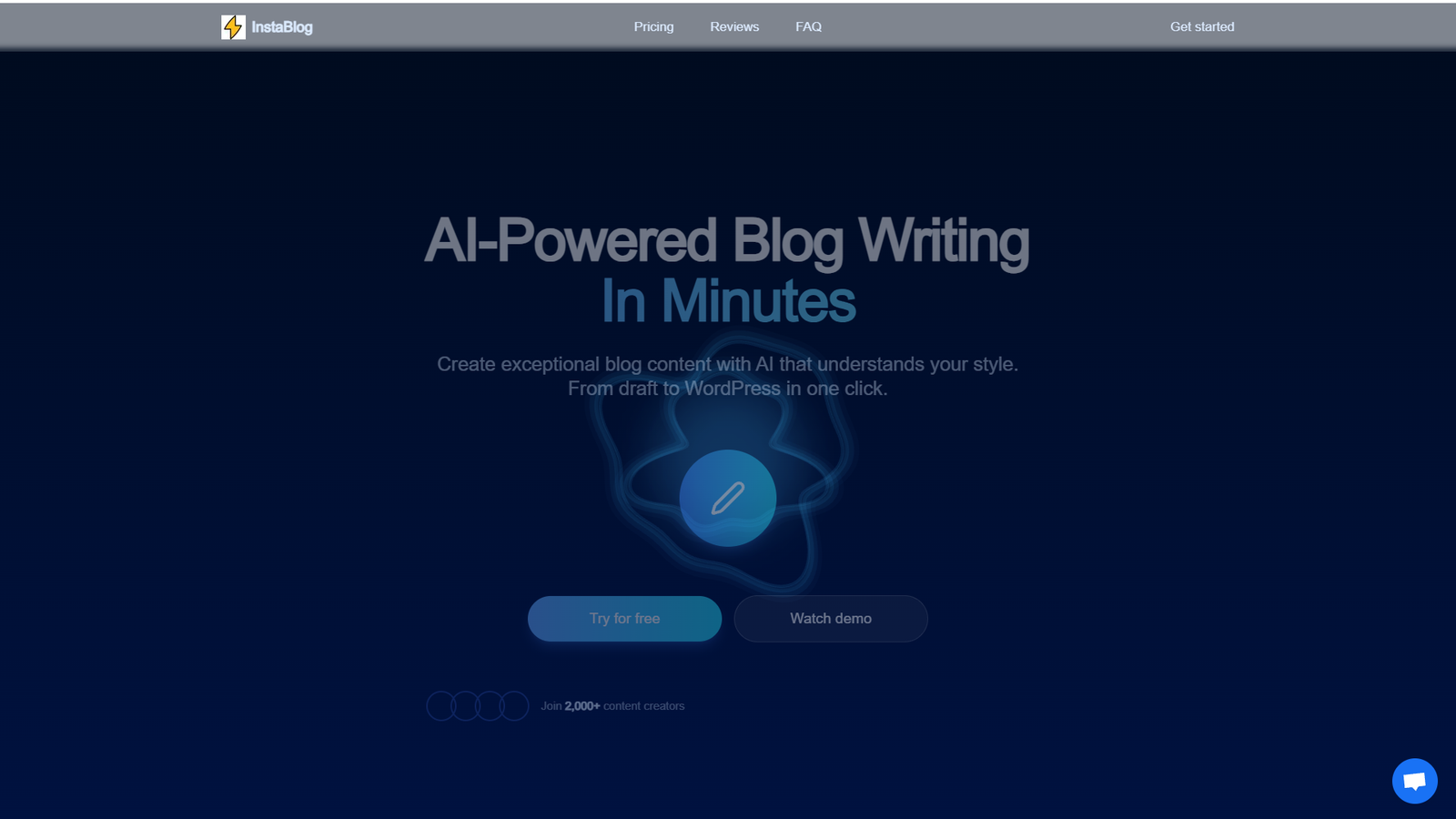 InstaBlog — интерфейс нейросети InstaBlog — интерфейс нейросети