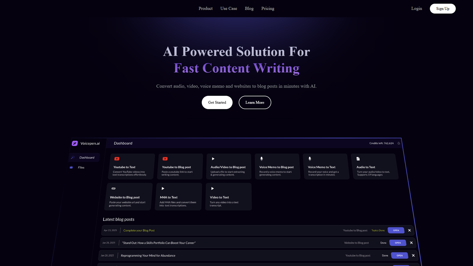 Voicepen — интерфейс нейросети Voicepen — интерфейс нейросети