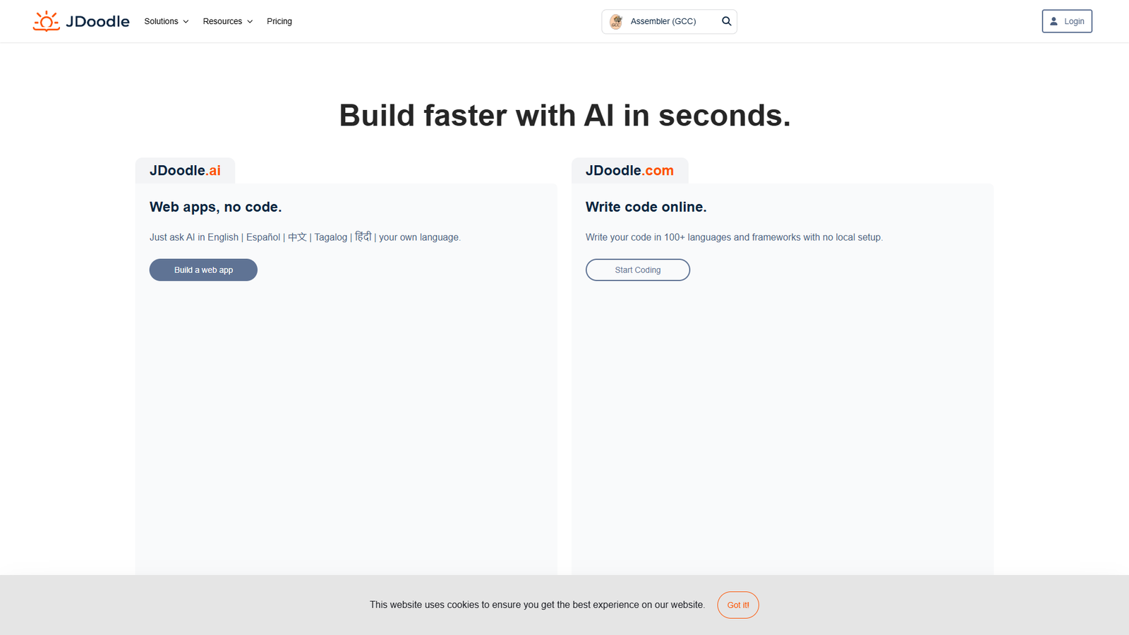 JDoodle — интерфейс нейросети JDoodle — интерфейс нейросети