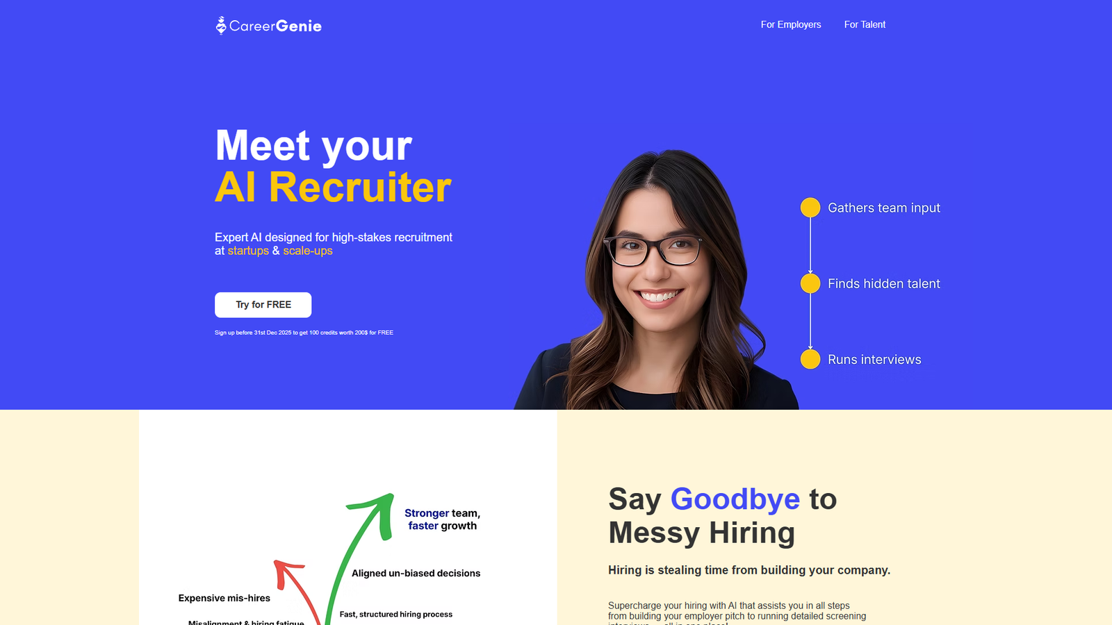 CareerGenie — интерфейс нейросети CareerGenie — интерфейс нейросети