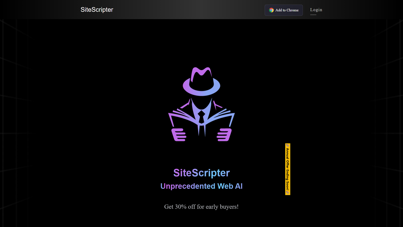 SiteScripter AI — интерфейс нейросети SiteScripter AI — интерфейс нейросети