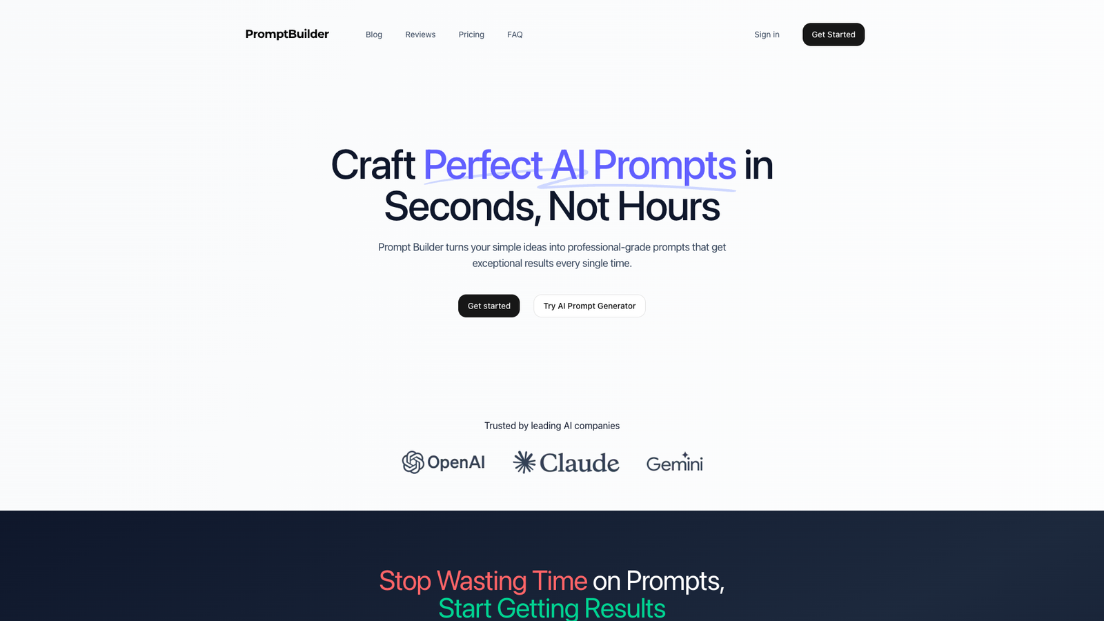 PromptBuilder — интерфейс нейросети PromptBuilder — интерфейс нейросети