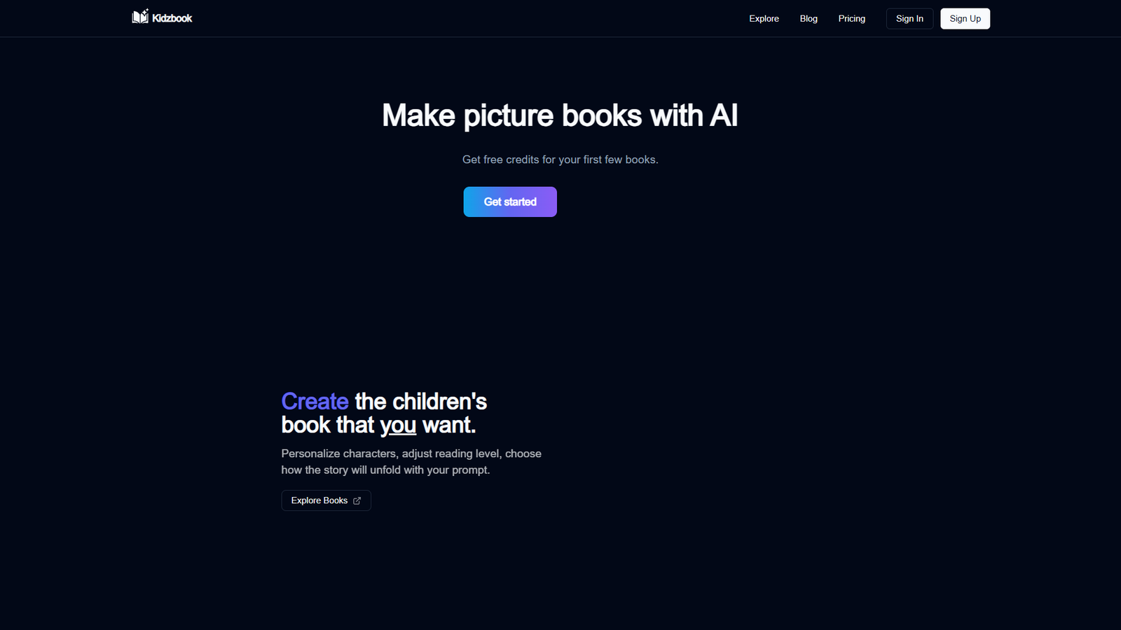 Kidzbook — интерфейс нейросети Kidzbook — интерфейс нейросети