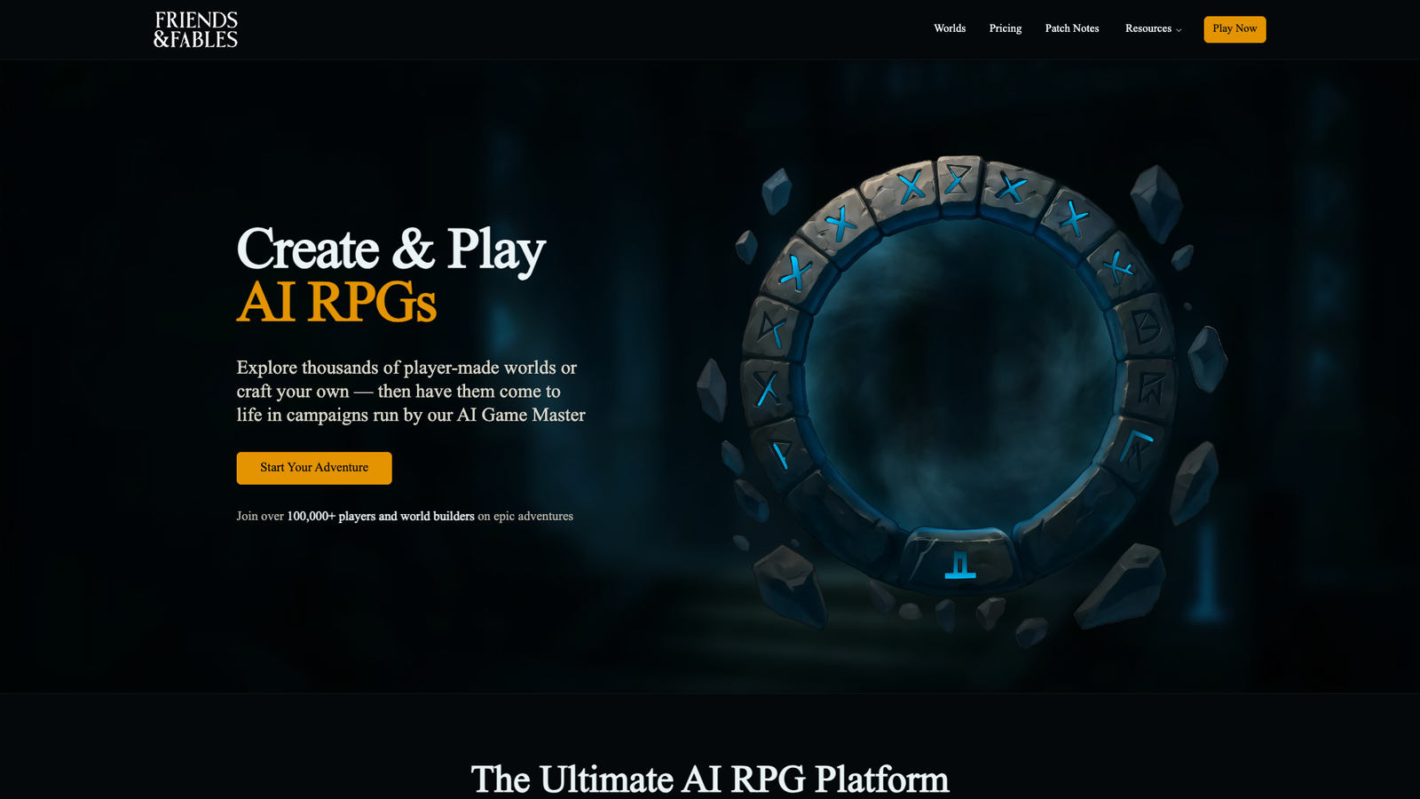 Friends & Fables — интерфейс нейросети Friends & Fables — интерфейс нейросети