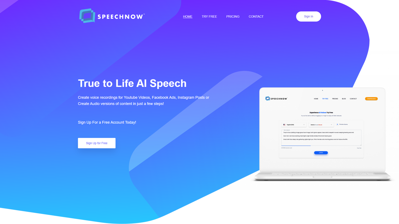 Speech Now — интерфейс нейросети Speech Now — интерфейс нейросети