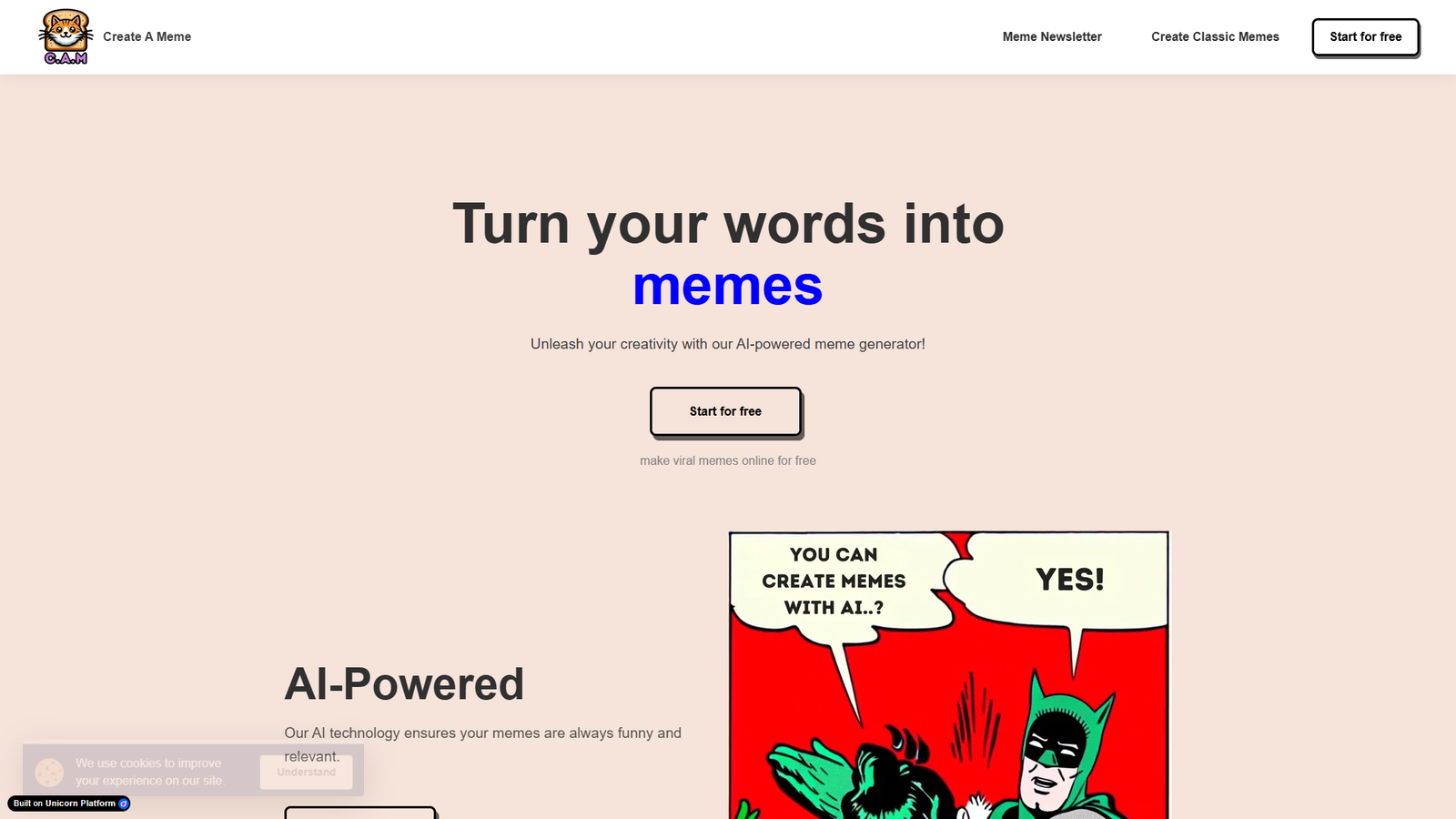 MemeCreator — интерфейс нейросети MemeCreator — интерфейс нейросети