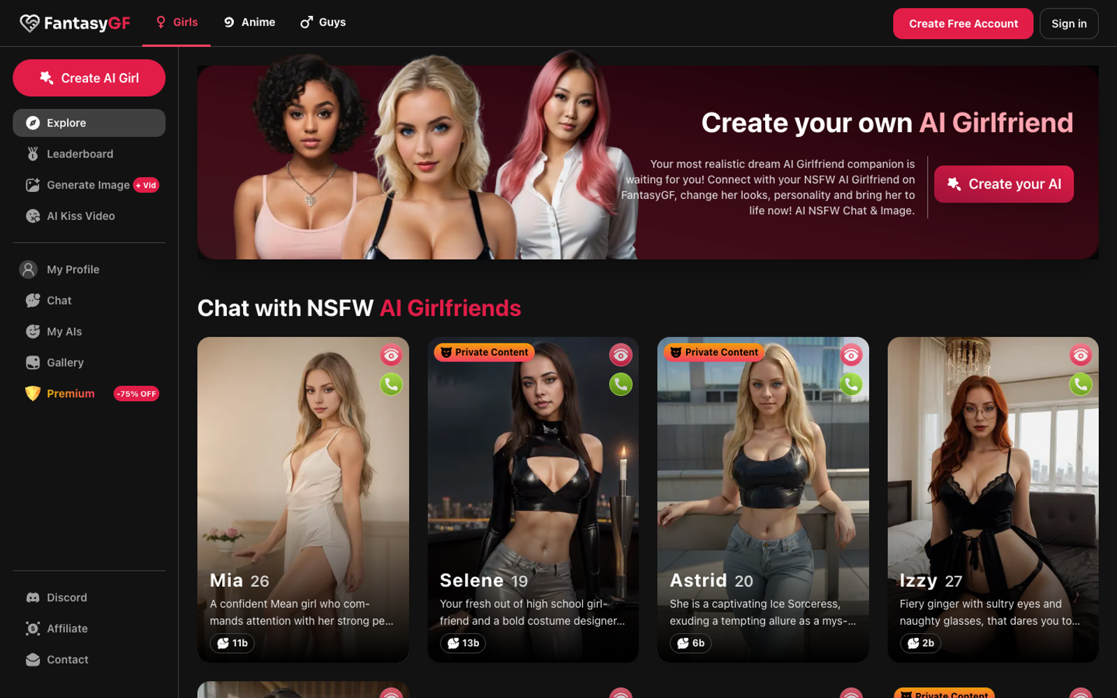 FantasyGF — интерфейс нейросети FantasyGF — интерфейс нейросети