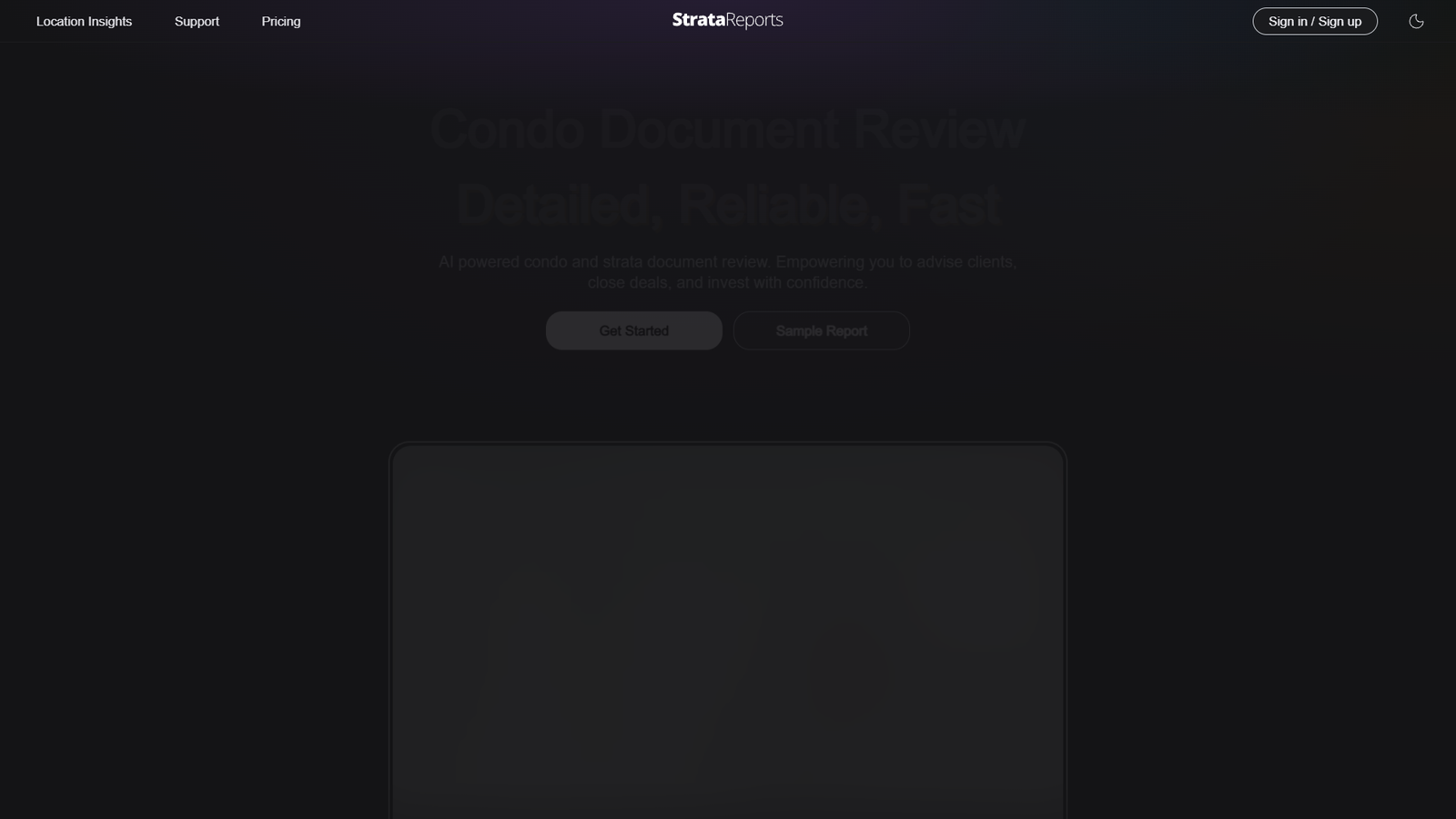 StrataReports — интерфейс нейросети StrataReports — интерфейс нейросети