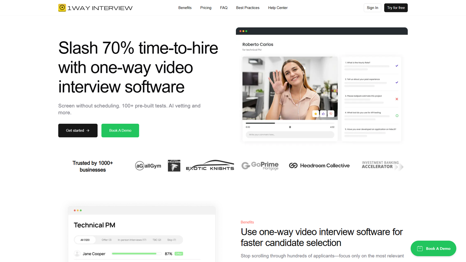 One Way Interview — интерфейс нейросети One Way Interview — интерфейс нейросети