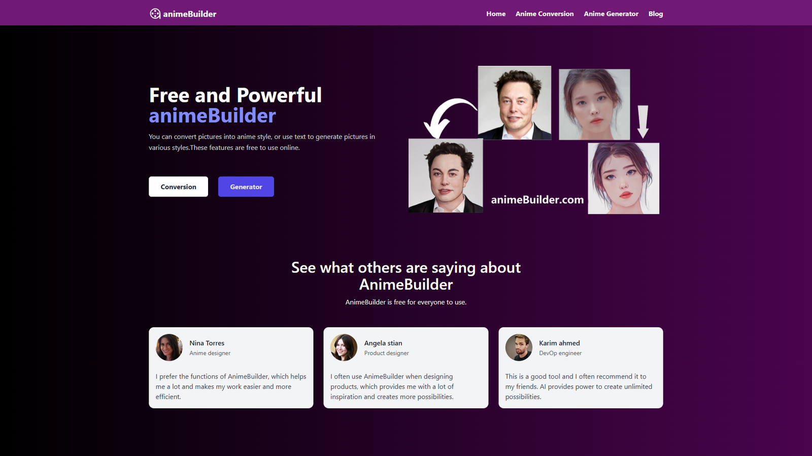 animeBuilder — интерфейс нейросети animeBuilder — интерфейс нейросети