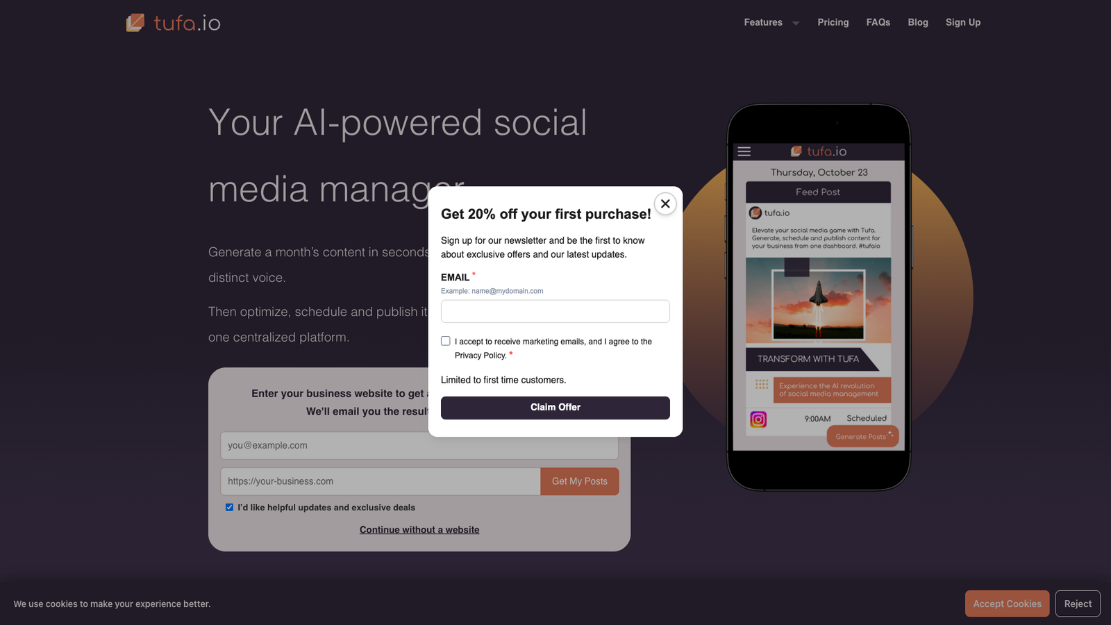Tufa — интерфейс нейросети Tufa — интерфейс нейросети