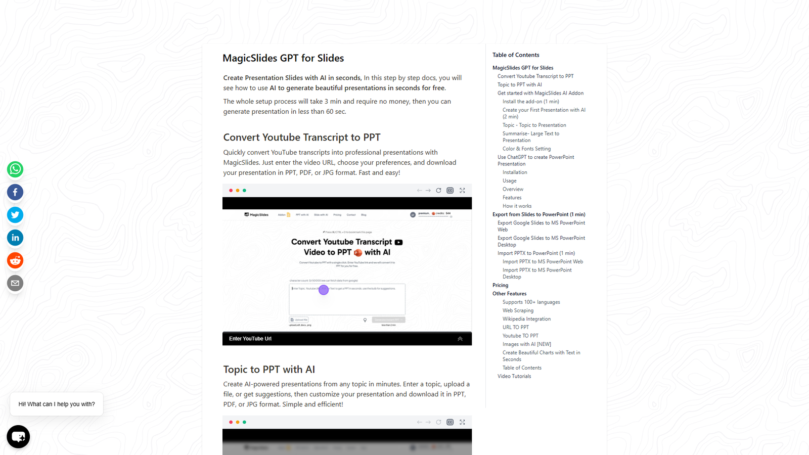 MagicSlides GPT for Slides — интерфейс нейросети MagicSlides GPT for Slides — интерфейс нейросети